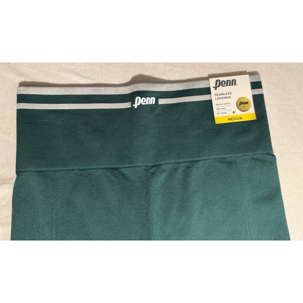NEW NWT PENN Seamless Leggings Womens Size M Meduim Green Clothes Pants Athletic